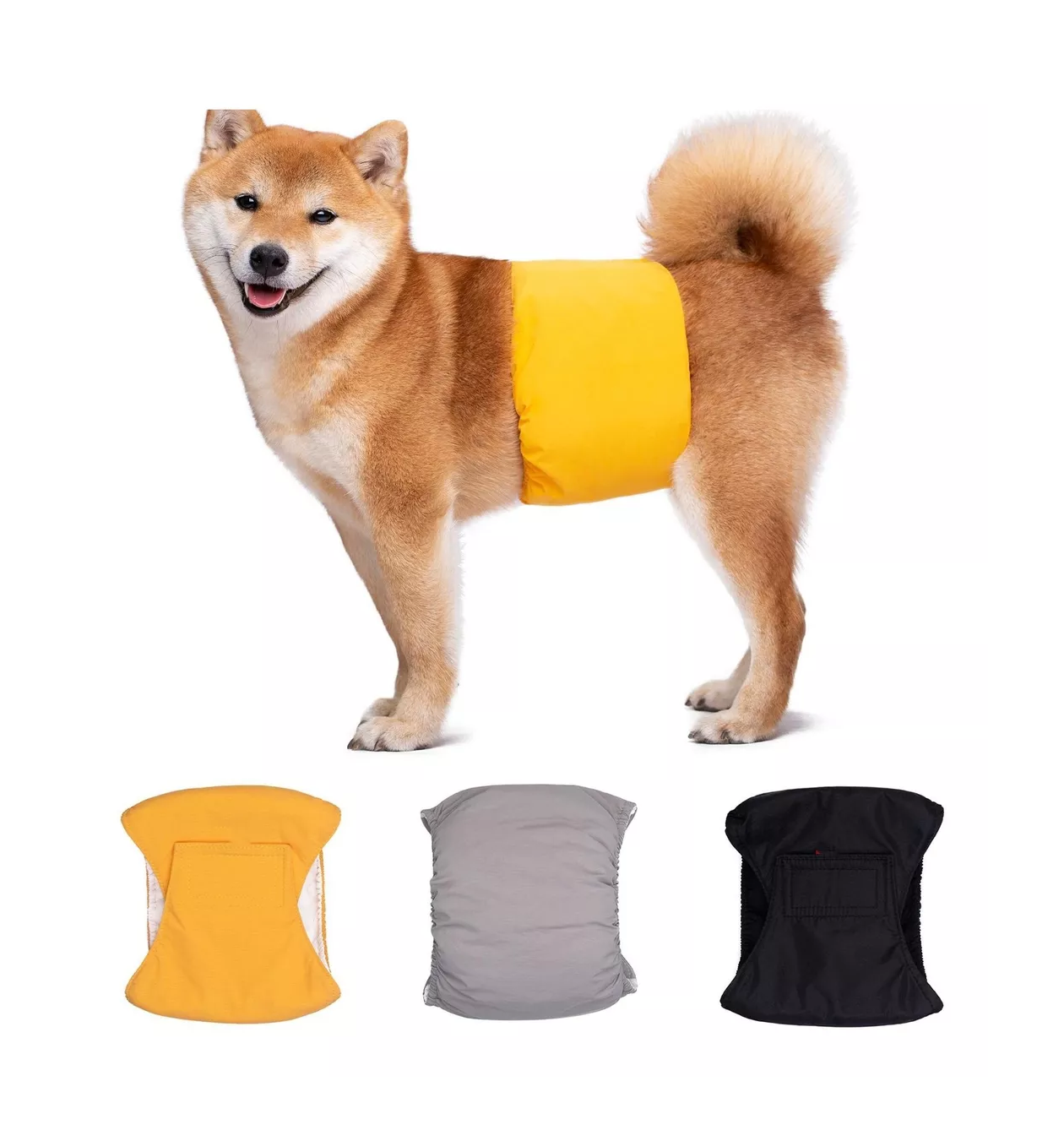 Foto 5 | Pañales Reutilizables Lavables Para Perros, Paquete De 3 Pzs Talla M, Colores