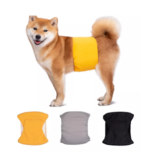 Foto 5 | Pañales Reutilizables Lavables Para Perros, Paquete De 3 Pzs Talla M, Colores