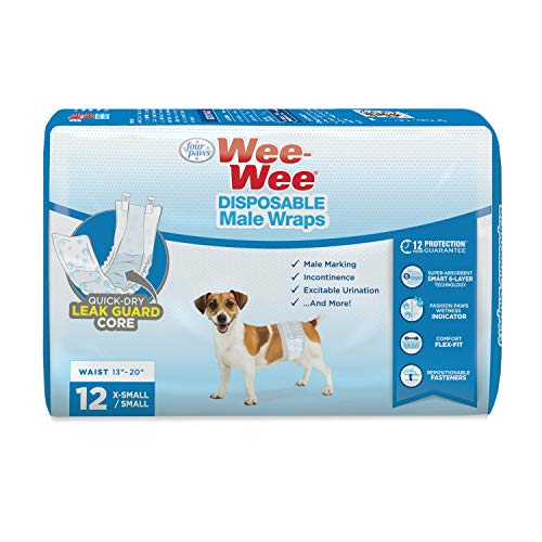Envolturas Desechables Para Perros Machos Con Cuatro Patas Wee-wee, Talla X/small - Venta Internacional.