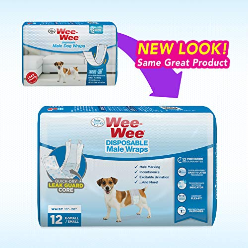 Foto 8 pulgar | Envolturas Desechables Para Perros Machos Con Cuatro Patas Wee-wee, Talla X/small - Venta Internacional.