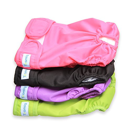 Pañales Para Perros Teamoy Lavables Y Reutilizables Para Perras (4 Unidades) - Venta Internacional.