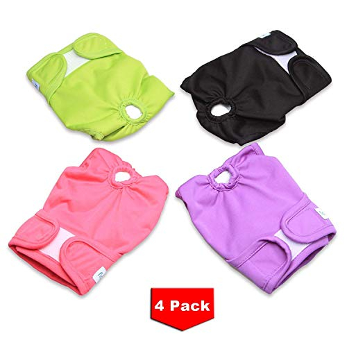 Foto 3 pulgar | Pañales Para Perros Teamoy Lavables Y Reutilizables Para Perras (4 Unidades) - Venta Internacional.