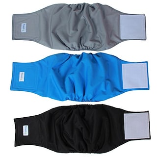 Foto 1 | Pañales Wrap Teamoy Reutilizables Para Perros Machos, Lavables, Paquete De 3 - Venta Internacional.