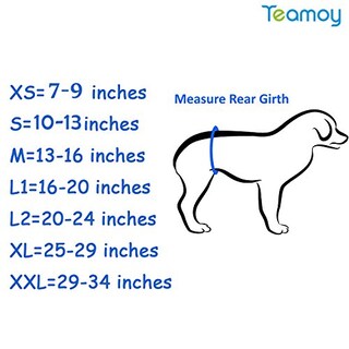 Foto 5 | Pañales Wrap Teamoy Reutilizables Para Perros Machos, Lavables, Paquete De 3 - Venta Internacional.