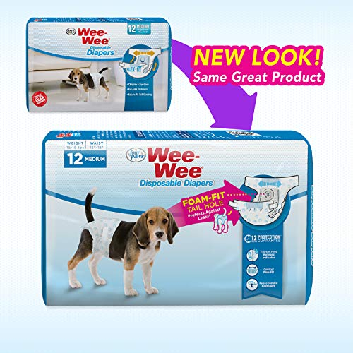 Foto 8 pulgar | Pañales Desechables Para Perros Four Paws Wee-wee, 12 Unidades, Medianos - Venta Internacional.