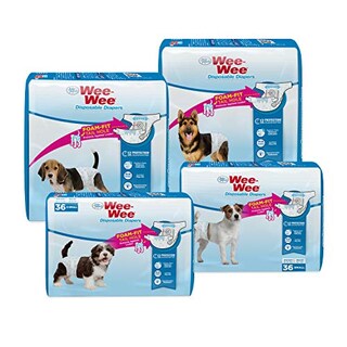 Foto 7 | Pañales Desechables Para Perros Four Paws Wee-wee, 36 Unidades, Tamaño Mediano - Venta Internacional.