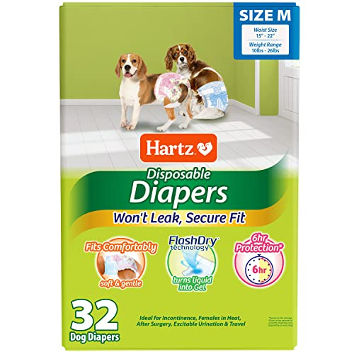 Pañales Desechables Para Perros Hartz Flashdry Gel Technology M 32 - Venta Internacional.