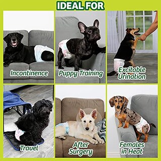 Foto 5 | Pañales Desechables Para Perros Hartz Flashdry Gel Technology M 32 - Venta Internacional.