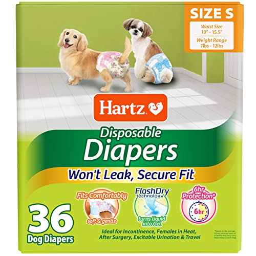 Pañales Desechables Para Perros Hartz Flashdry Gel Technology S 36 - Venta Internacional.