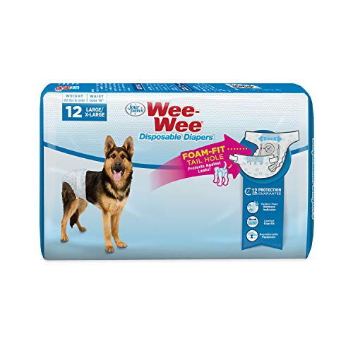 Foto 2 pulgar | Pañales Desechables Para Perros Four Paws Wee-wee, 12 Unidades, L/xl - Venta Internacional.
