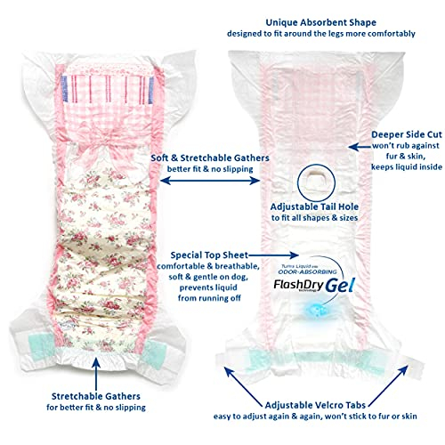 Foto 7 | Pañales Desechables Para Perros Hartz Flashdry Gel Ss, 38 Unidades - Venta Internacional.