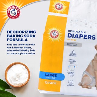 Foto 3 | Pañales Para Perros Con Brazo Y Martillo Para Mascotas, Tamaño Grande, 12 Unidades - Venta Internacional.
