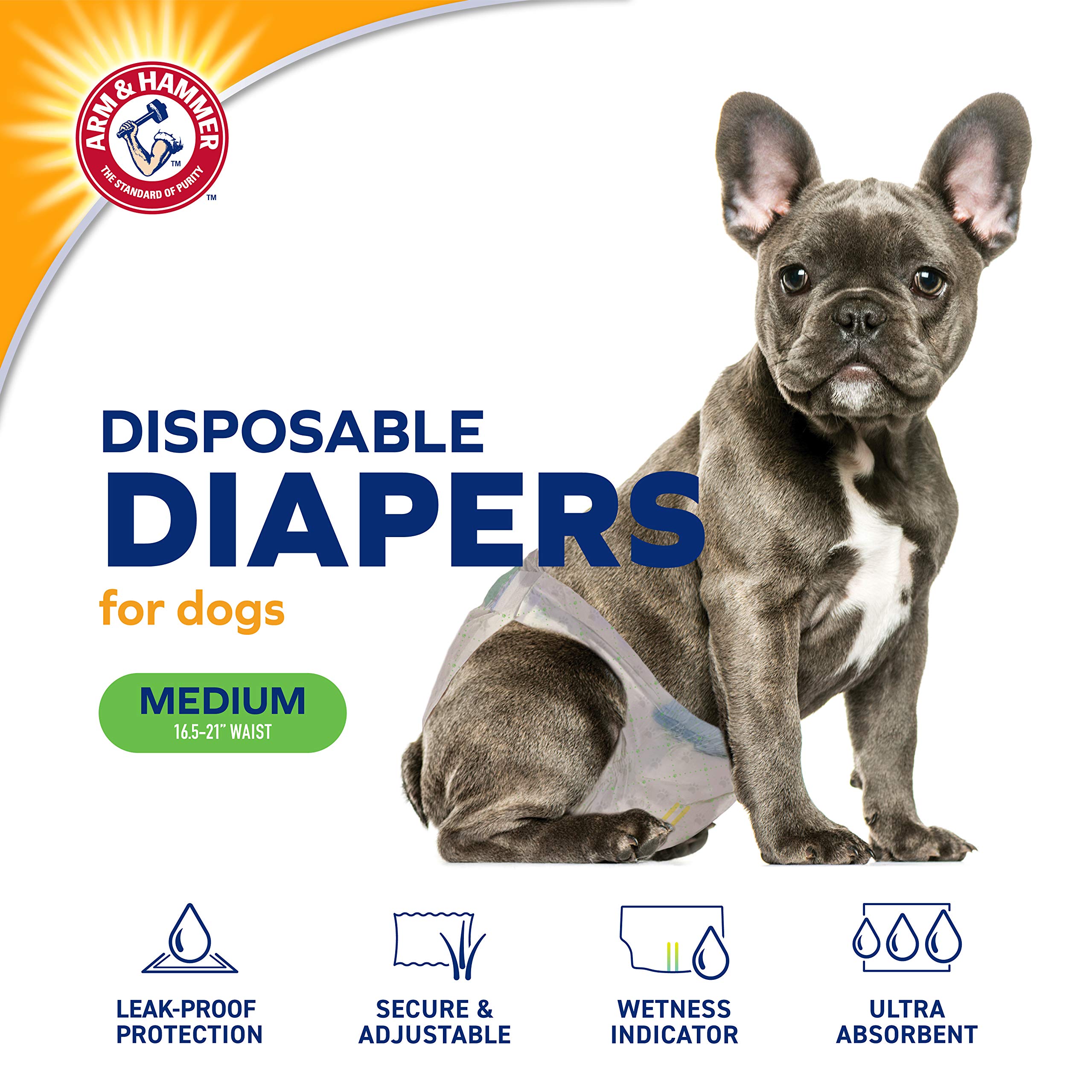 Foto 3 pulgar | Pañales Desechables Para Perros Hembras Arm & Hammer, 12 Unidades - Venta Internacional.