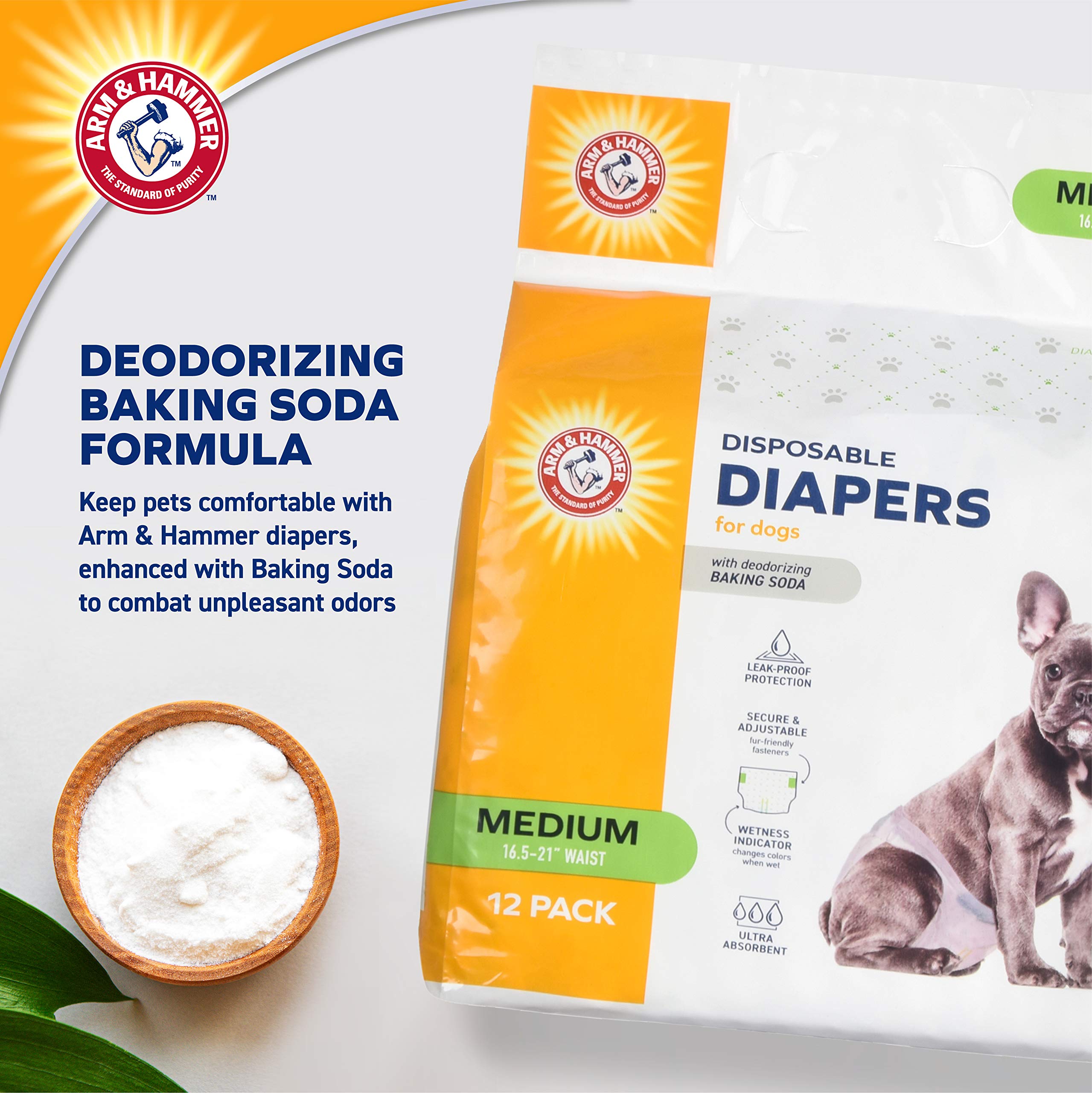 Foto 4 pulgar | Pañales Desechables Para Perros Hembras Arm & Hammer, 12 Unidades - Venta Internacional.