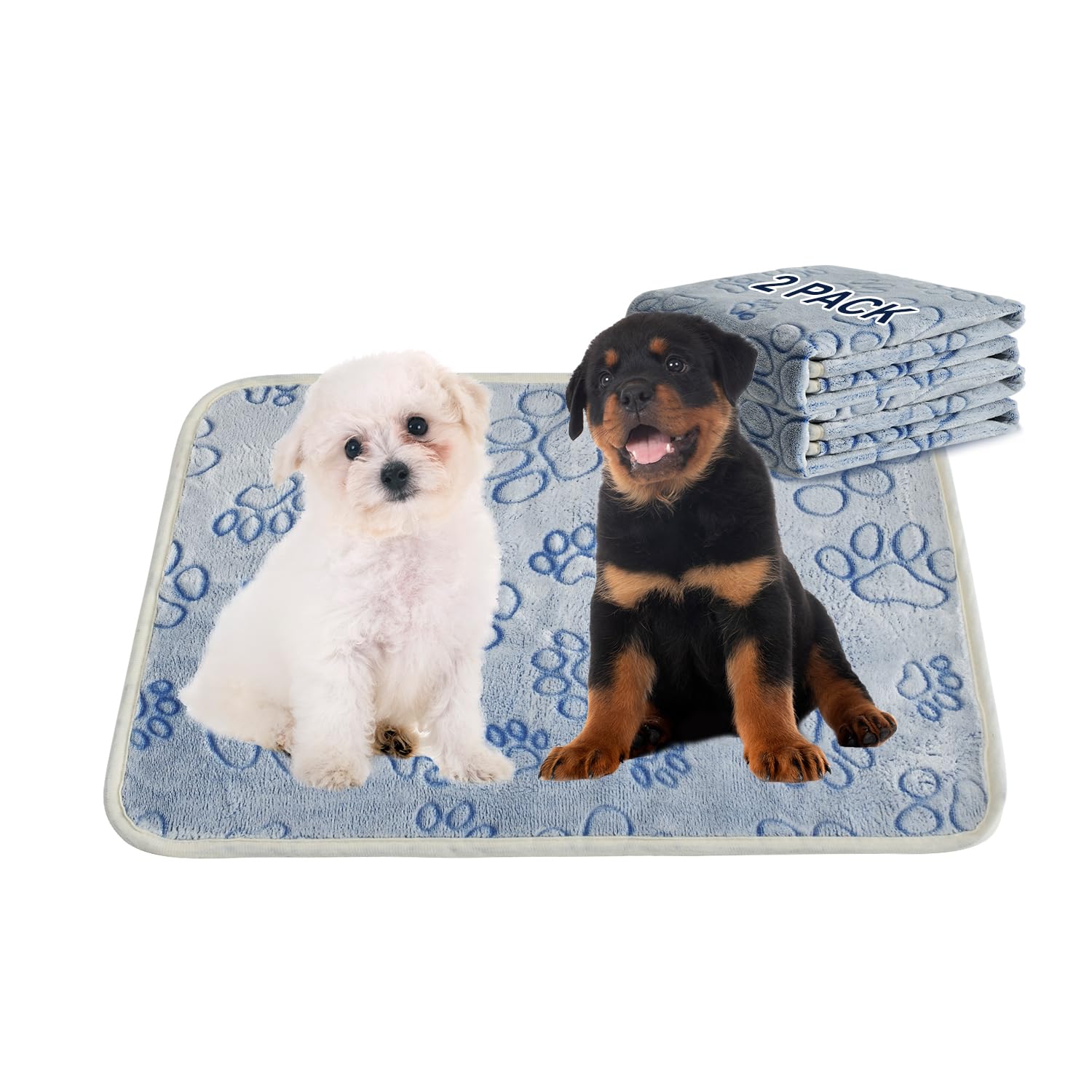 Foto 1 | Puppy Pads Qeils Reutilizables  Paquete De 2  Lavables Para Perros De 23 X 36 Pulgadas - Venta Internacional.