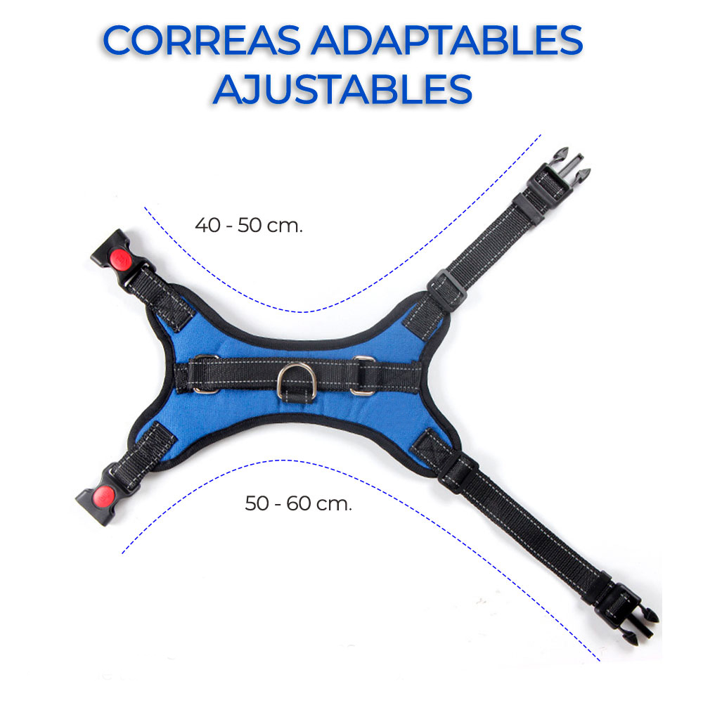 Foto 4 pulgar | Pechera Arnés para Mascota Ajustable Elegate color Azul