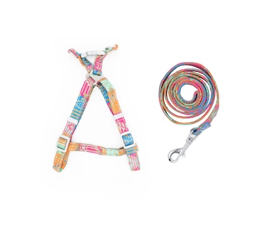 Foto 1 | Arnés Reflector con Correa Diseño de Rayas Chico para Mascotas Pet's Life PP60 Multicolor Mediano