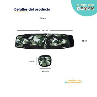 Foto 6 | Cinturón Auxiliar para Perro Arnés de Apoyo para Mascotas Pet's Life PP74 Multicolor Grande