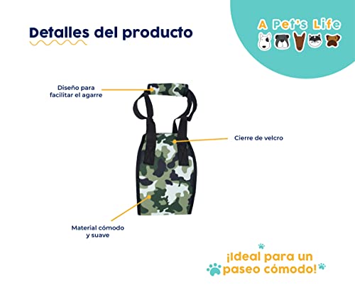 Foto 4 pulgar | Cinturón Auxiliar para Mascotas Arnés de Apoyo Pet's Life PP73 Multicolor Mediano