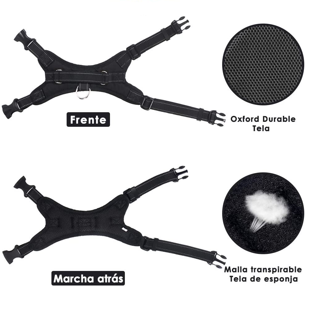 Foto 3 pulgar | Arnés para Perro Talla Xl Antideslizante Negro