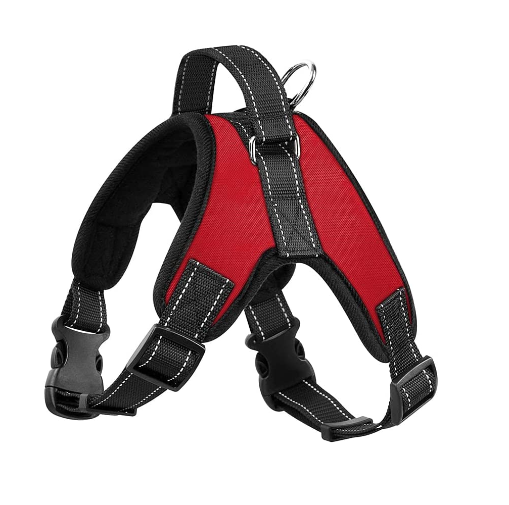 Arnés para Perro Talla Xl Antideslizante Negro con Rojo