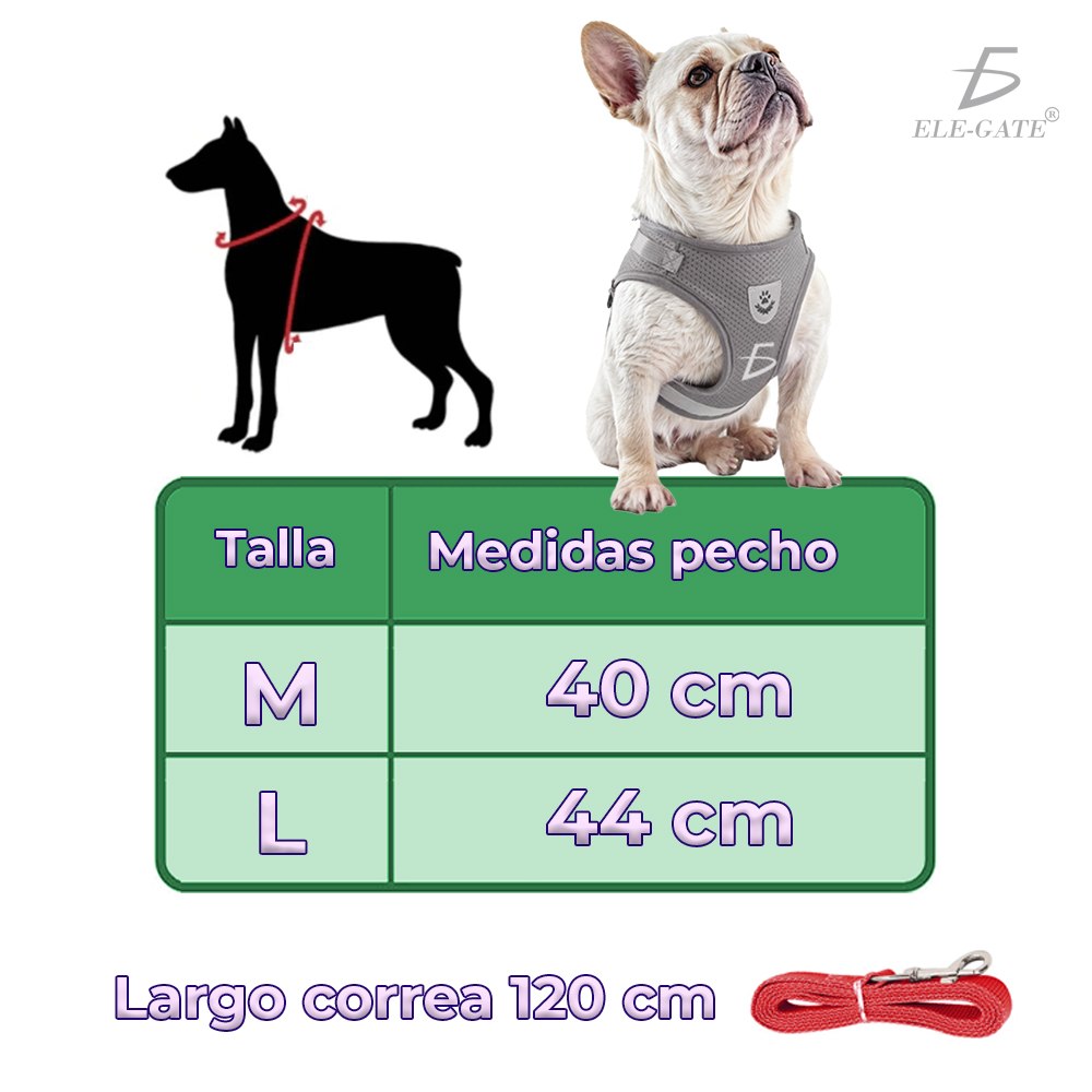 Foto 4 pulgar | Pechera Arnés Para Perro Mascota Ajustable Elegate