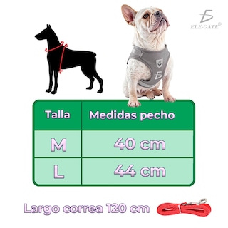 Foto 3 | Pechera Arnés Para Perro Mascota Ajustable Elegate