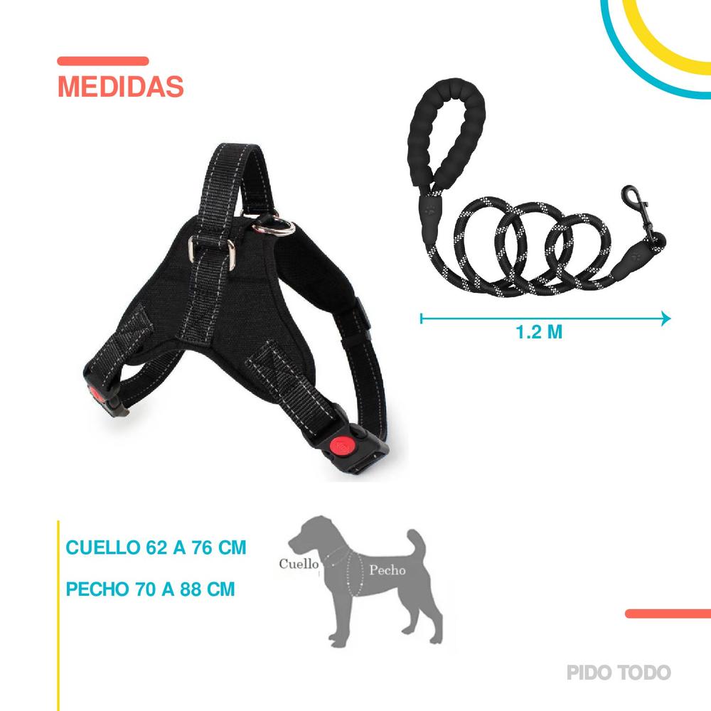 Foto 3 pulgar | Pechera Poli Pets con Correa Talla L 62 cm