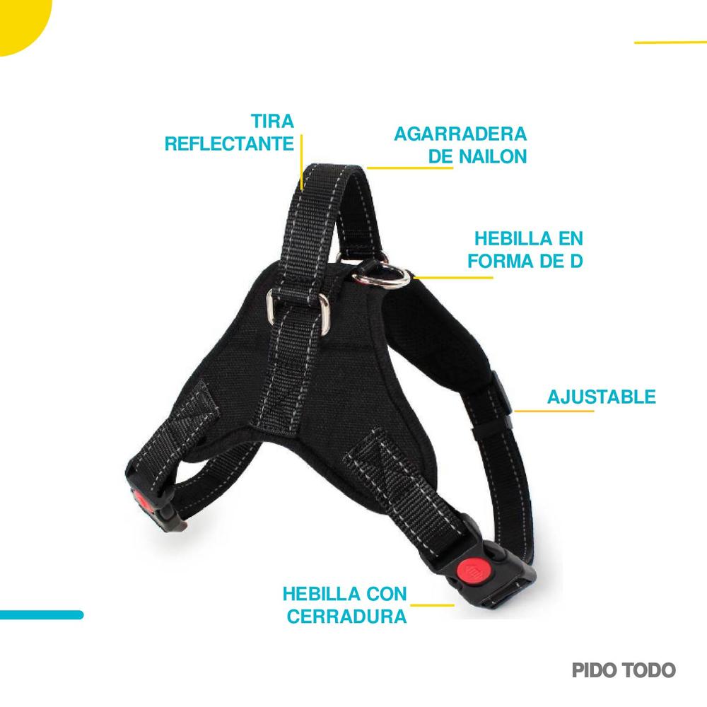 Foto 5 pulgar | Pechera Poli Pets con Correa Talla L 62 cm