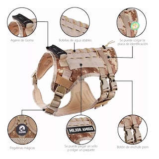 Foto 3 | Pechera Arnés de Seguridad para Perro Camuflaje G Eo Safe Imports Esi-11568 Marrón