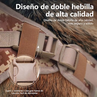 Foto 5 | Pechera Arnés de Seguridad para Perro Camuflaje G Eo Safe Imports Esi-11568 Marrón