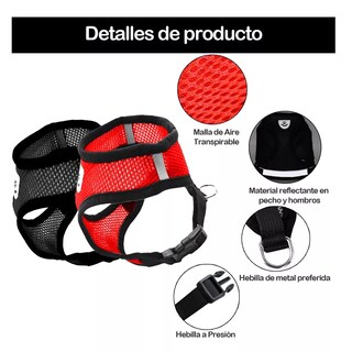 Foto 2 | Set 2 Pechera Arnés Y Correa Para Perros Y Gatos Eo Safe Imports Esi-12198 Multicolor
