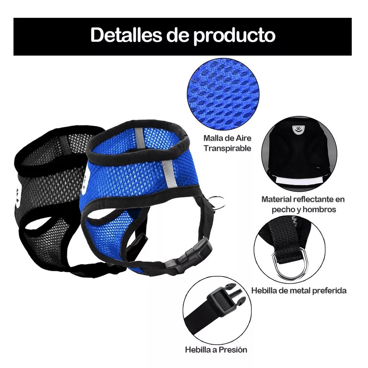 Foto 3 pulgar | Set 2 Pechera  Arnés Y Correa Para Perros Y Gatos Eo Safe Imports Esi-12199 Multicolor