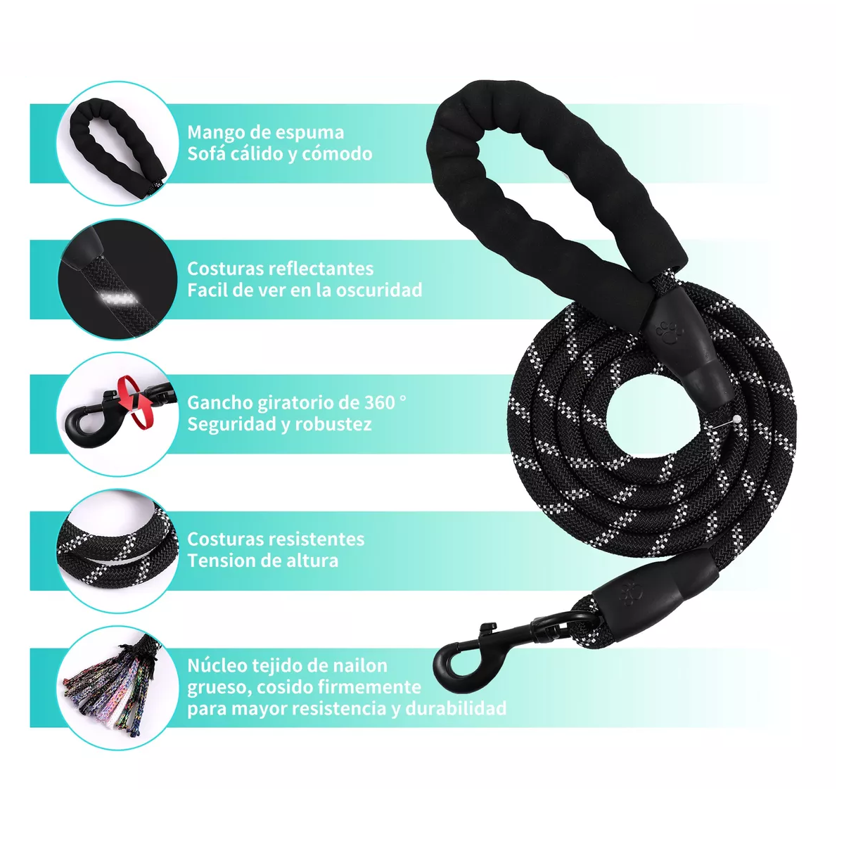 Foto 4 pulgar | Pechera  Para Perro Arnes Chaleco Reflectante Con Correas Eo Safe Imports Esi-12192 Multicolor