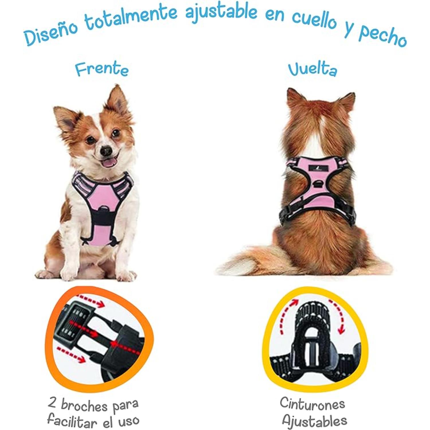 Foto 5 pulgar | Arnés Antitirones para Perro M Mascretta color Rosa