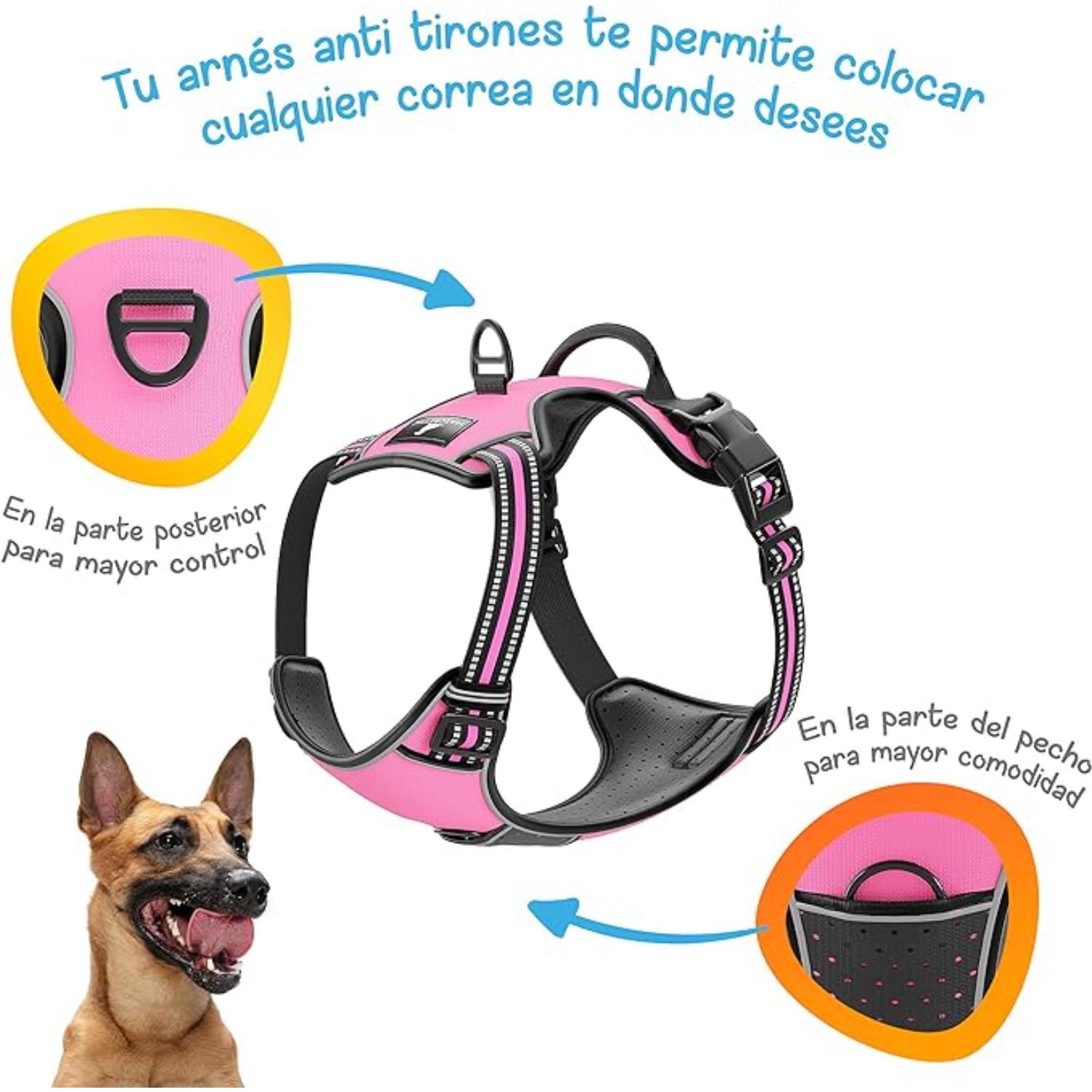 Foto 7 pulgar | Arnés Antitirones para Perro M Mascretta color Rosa