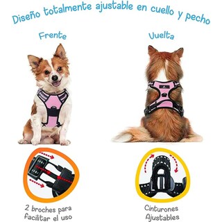 Foto 4 | Arnés Antitirones Rosa Xs Mascretta para Perro