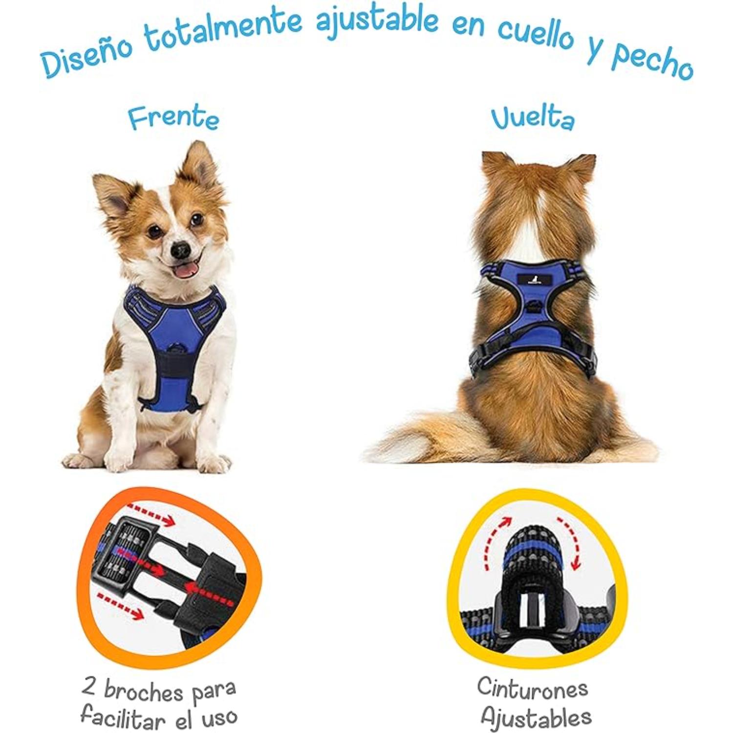 Foto 5 pulgar | Arnés Antitirones Azul M Mascretta para Perro