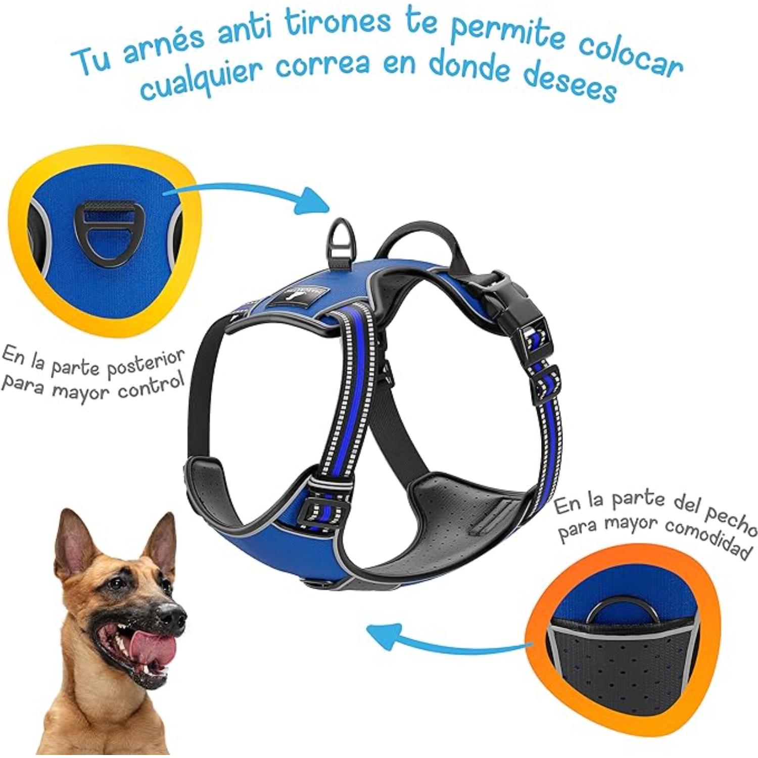 Foto 7 pulgar | Arnés Antitirones Azul M Mascretta para Perro
