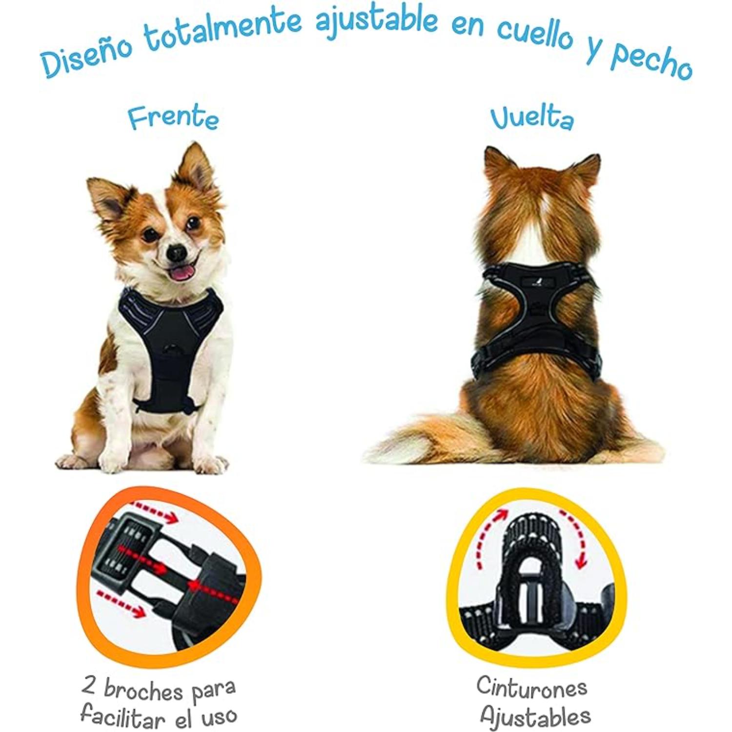 Foto 5 pulgar | Arnés Antitirones Negro Xl Mascretta para Perro