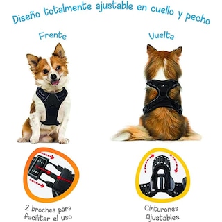Foto 4 | Arnés Antitirones Negro Xl Mascretta para Perro