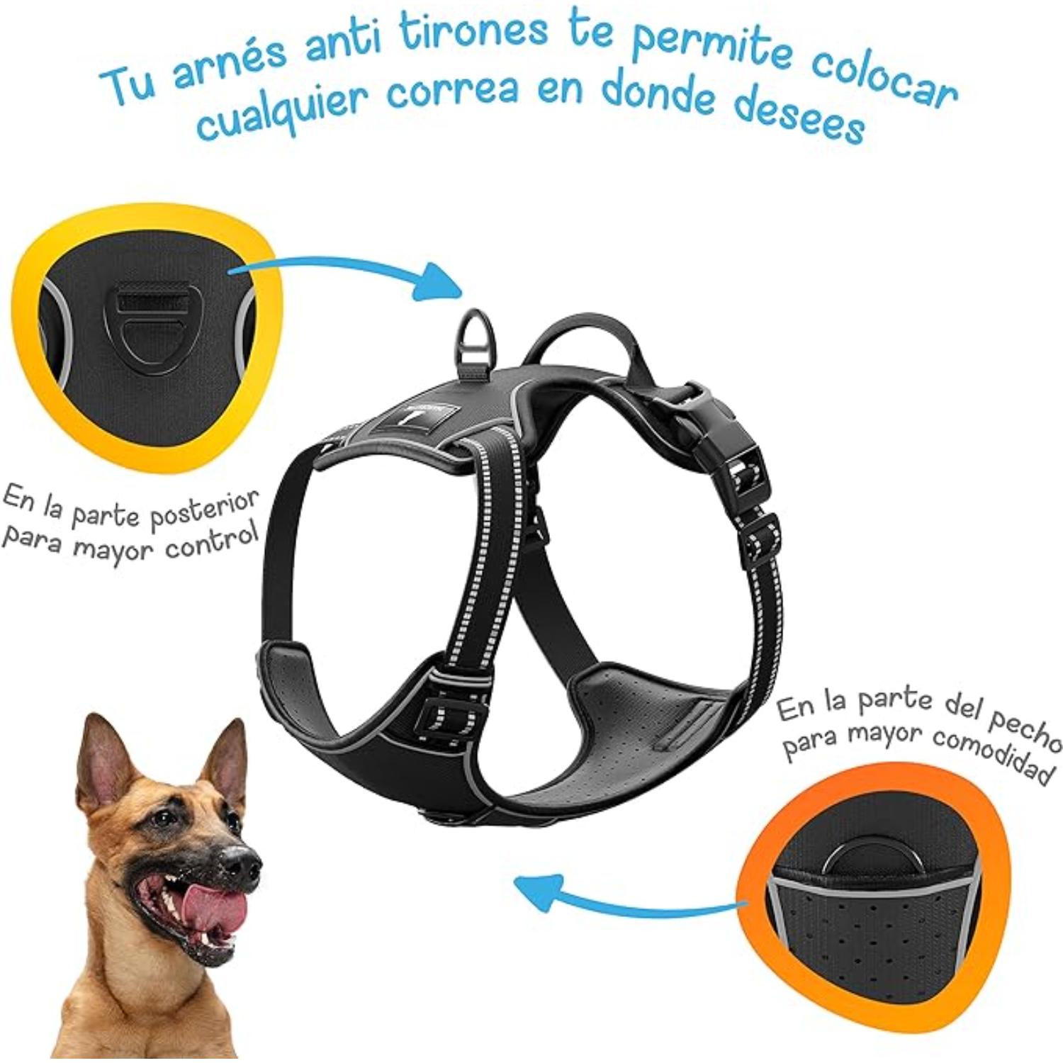 Foto 6 | Arnés Antitirones Negro Xl Mascretta para Perro