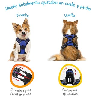 Foto 4 | Arnés Antitirones Azul L Mascretta para Perro