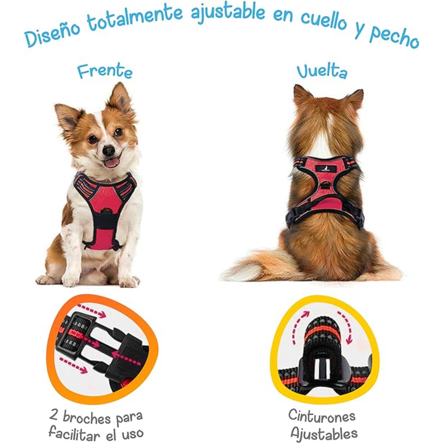 Foto 5 pulgar | Arnés Antitirones Rojo Xs Mascretta para Perro