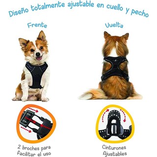 Foto 4 | Arnés Antitirones Negro L Mascretta para Perro