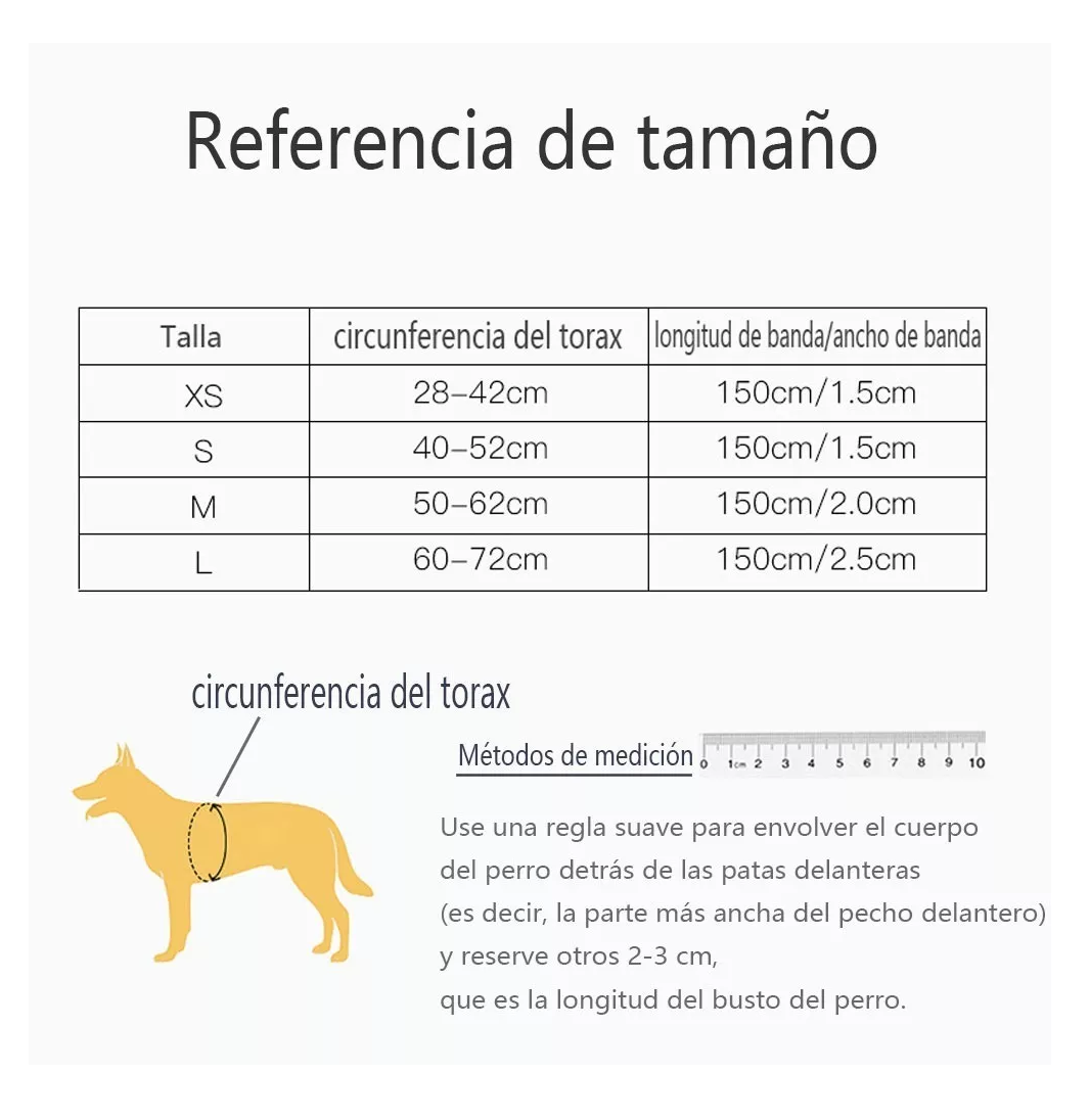 Foto 4 pulgar | Pecheras Arnés con Correa Y Bandas Reflectantes Para Perros Talla L