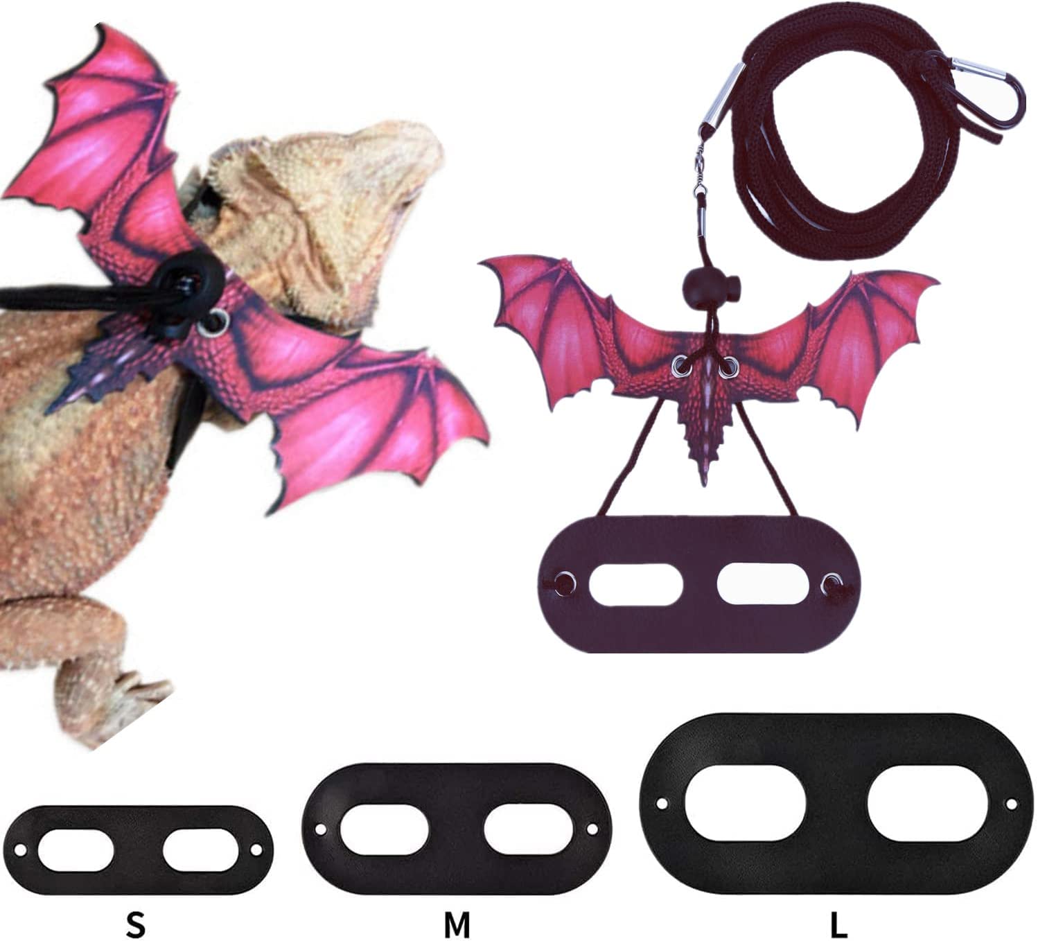 Arnés De Correa Para Lagarto Dragón Barbudo, Diseño De Dinosaurio - Venta Internacional.