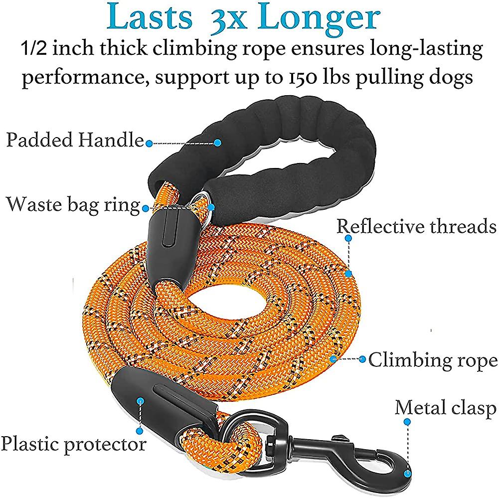 Correa Para Perros Huoguo, Fuerte Cuerda Reflectante Con Cómodo Acolchado - Venta Internacional.