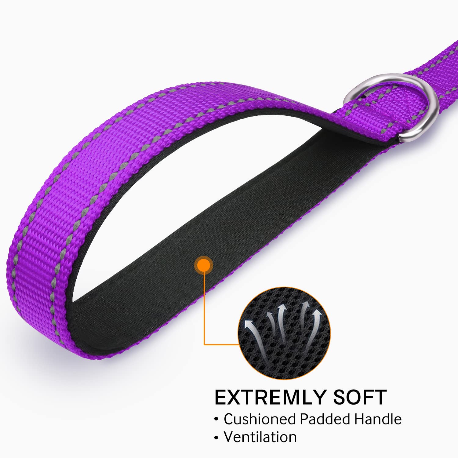 Foto 7 pulgar | Correa Para Perros Joytale De Nailon Reflectante De Doble Cara, 6 Pies - Venta Internacional.