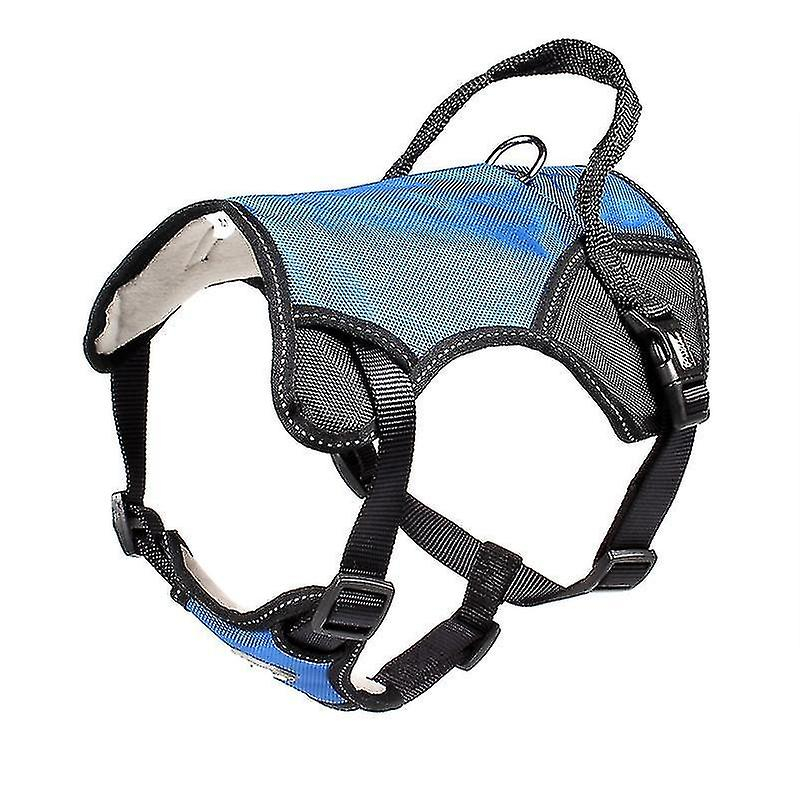 Chaleco Para Perros Tuffhound 1734, Sin Tirón, Talla M, 46-60 Cm, Azul - Venta Internacional.